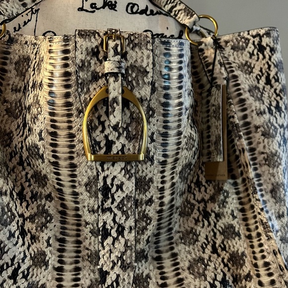 Margot Adele Oversized Python Embossed Leather Tote Bag - Picture 15 of 16